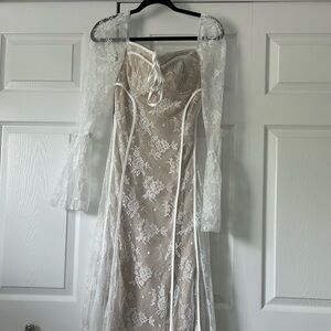 Elegant Lace Overlay Dress